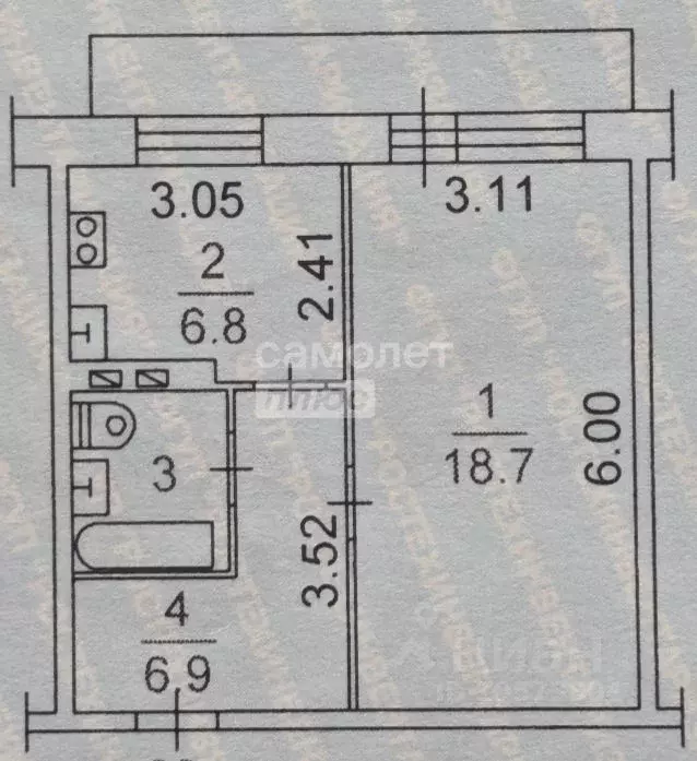 1-к кв. Томская область, Томск пос. Светлый, 15 (35.8 м) - Фото 2