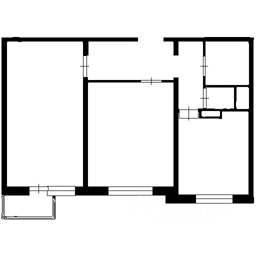 2-к кв. Москва ул. Кошкина, 12к1 (54.0 м) - Фото 1