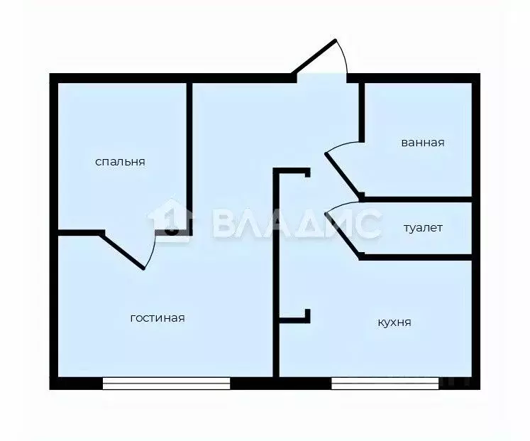 1-к кв. Санкт-Петербург Краснопутиловская ул., 28/20 (38.4 м) - Фото 1