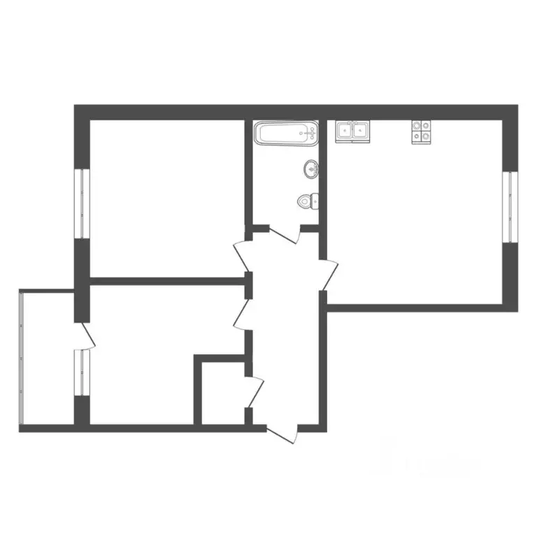 2-к кв. Тюменская область, Тюмень Одесская ул., 48А (72.2 м) - Фото 1