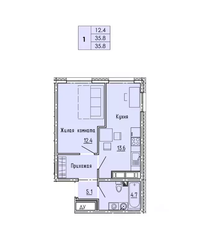 1-к кв. Пензенская область, Пенза Побочинская ул., с9 (36.0 м) - Фото 0