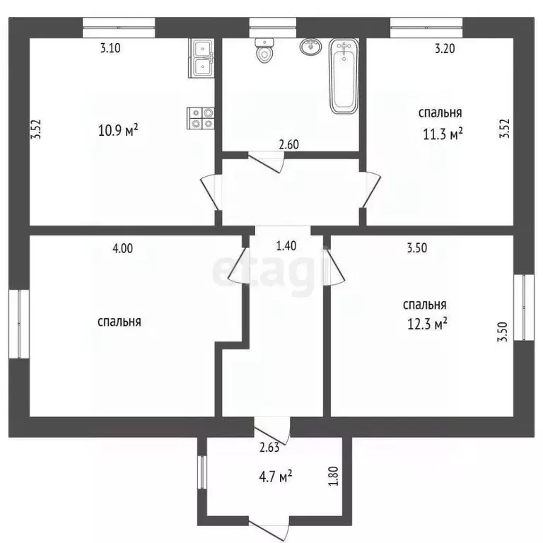Дом в Тюменская область, Нижнетавдинский муниципальный округ, с. ... - Фото 1