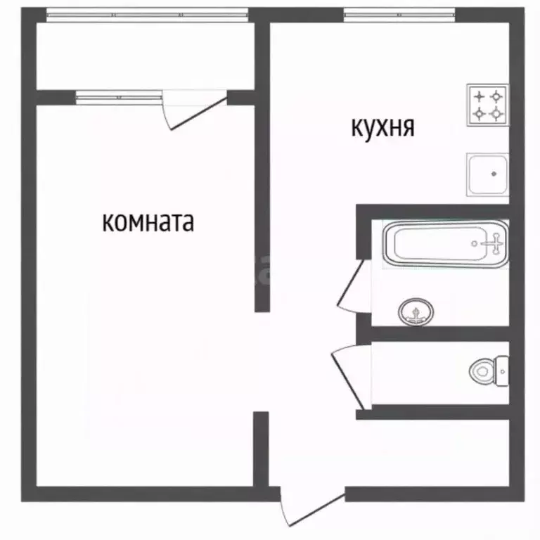 1-к кв. Ярославская область, Тутаев ул. Моторостроителей, 47 (30.4 м) - Фото 2
