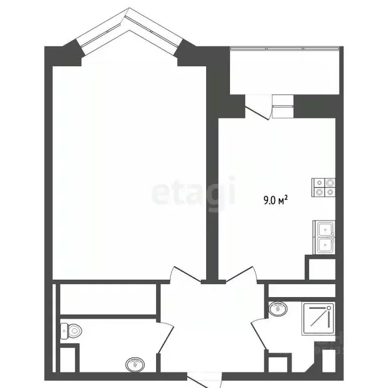 1-к кв. Москва пос. Коммунарка, ул. Потаповская Роща, 12к1 (36.7 м) - Фото 2