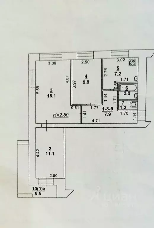 3-к кв. Ростовская область, Ростов-на-Дону ул. Ларина, 41/19 (64.0 м) - Фото 1
