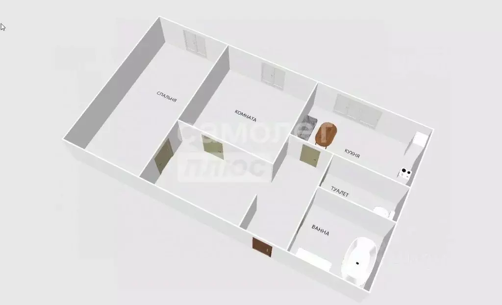 2-к кв. Московская область, Химки проезд Молодежный, 8 (58.1 м) - Фото 2