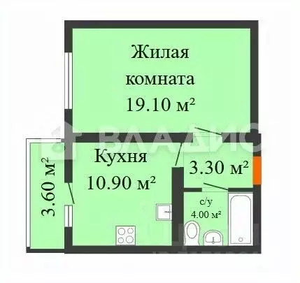 1-к кв. Воронежская область, Воронеж ул. 45-й Стрелковой Дивизии, 251 ... - Фото 2