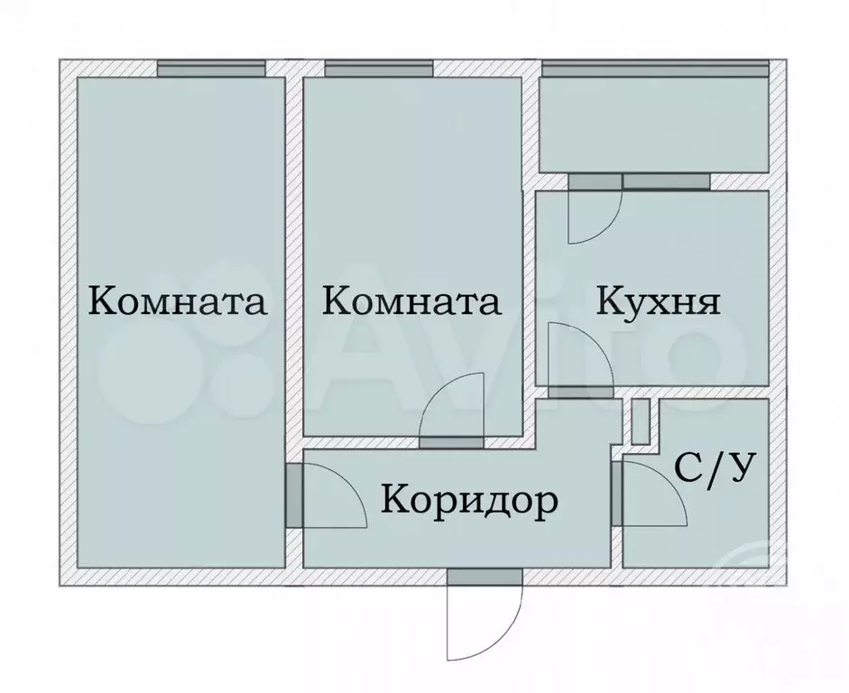 2-к. квартира, 52 м, 3/3 эт. - Фото 0