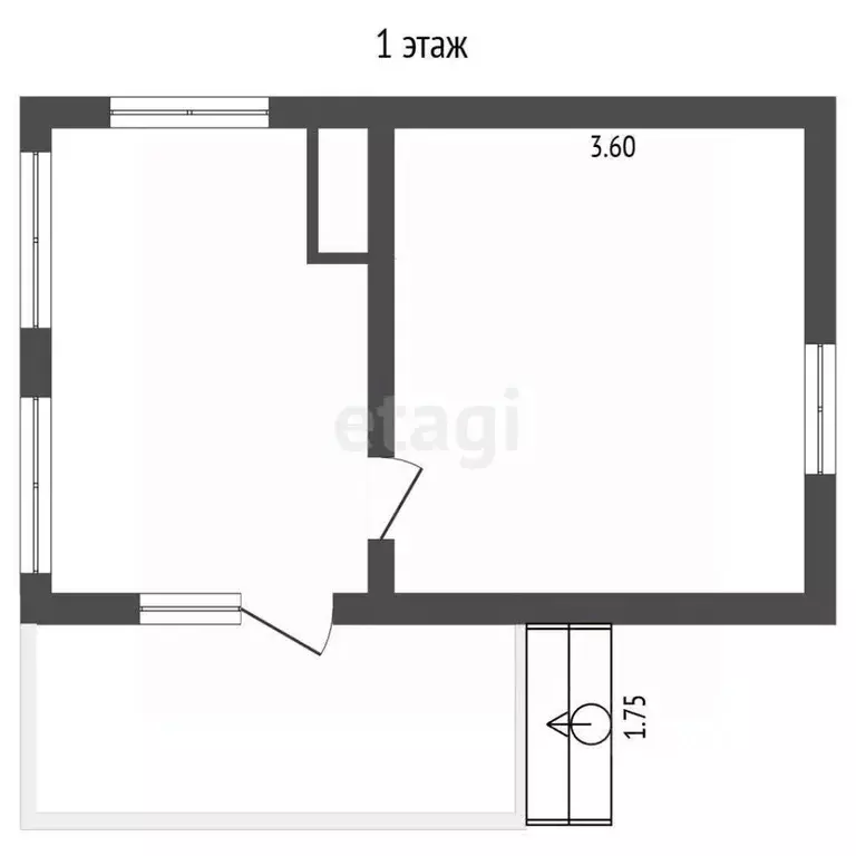 Дом в Крым, Сакский район, Ореховское с/пос, Труд СПК ул. 7-я ... - Фото 2