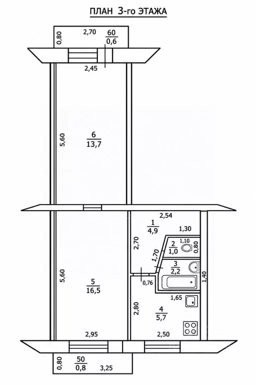 2-к кв. Татарстан, Казань Шоссейная ул., 23а (44.0 м) - Фото 2