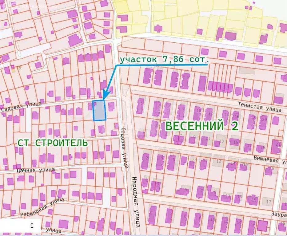 Участок в Оренбург, СТ Строитель (7.8599997 м) - Фото 0