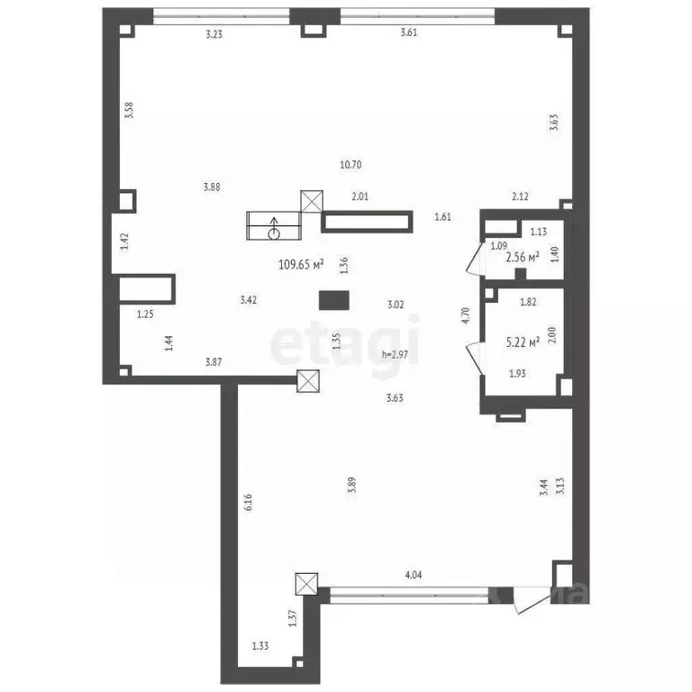 Торговая площадь в Тюменская область, Тюмень ул. Константина Посьета, ... - Фото 1