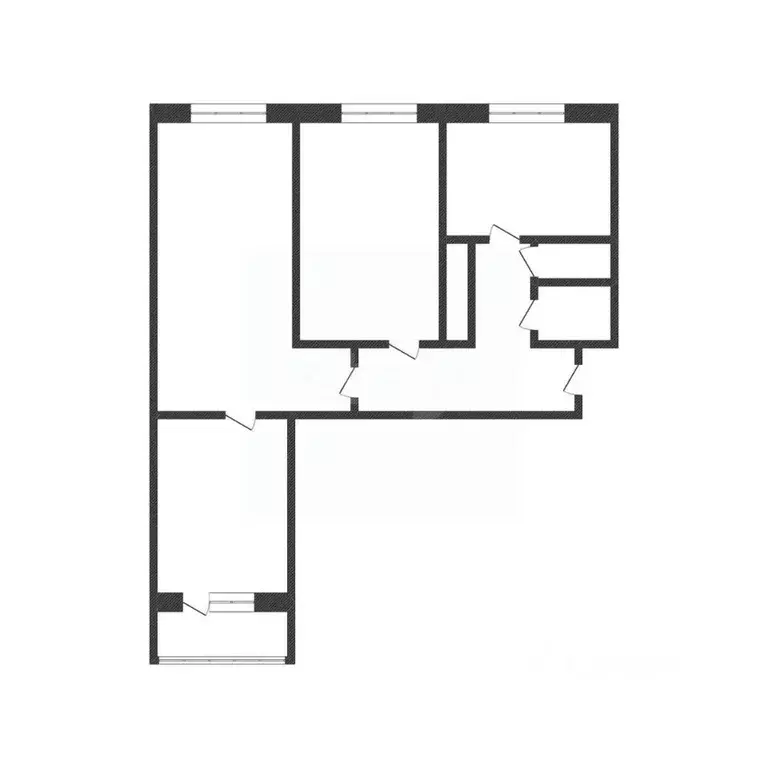 3-к кв. Курганская область, Курган Заозерный жилрайон, 11-й мкр, 6 ... - Фото 2