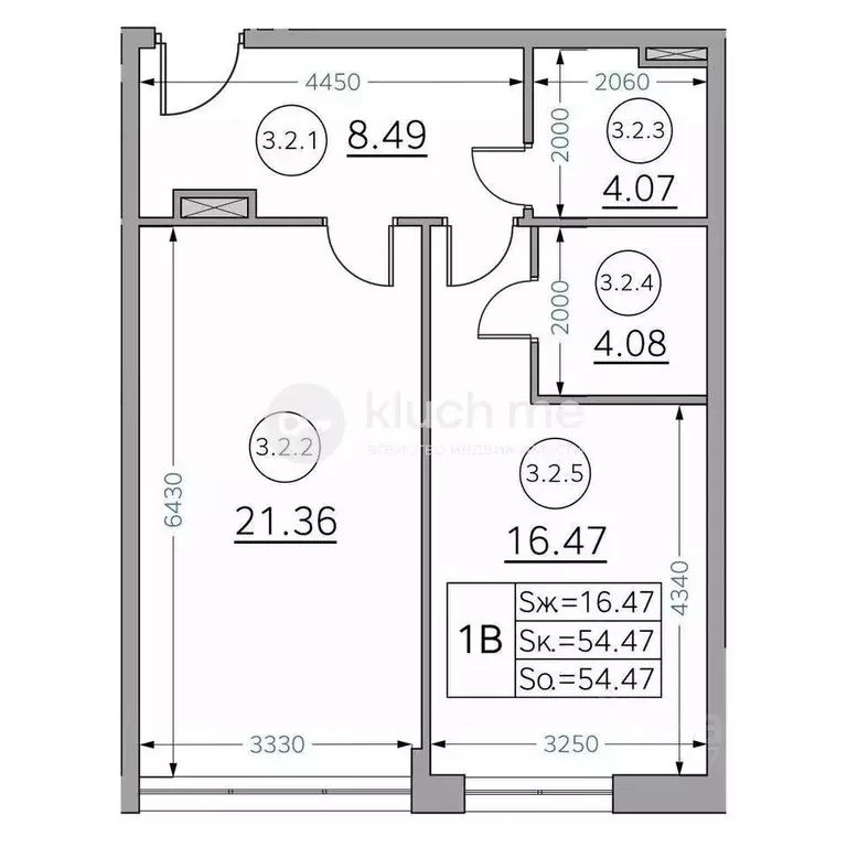 1-к кв. Татарстан, Казань ул. Генерала Ерина, 5Д (54.7 м) - Фото 2
