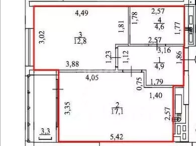 2-к кв. Удмуртия, Ижевск Воткинское ш., 61А (39.4 м) - Фото 2