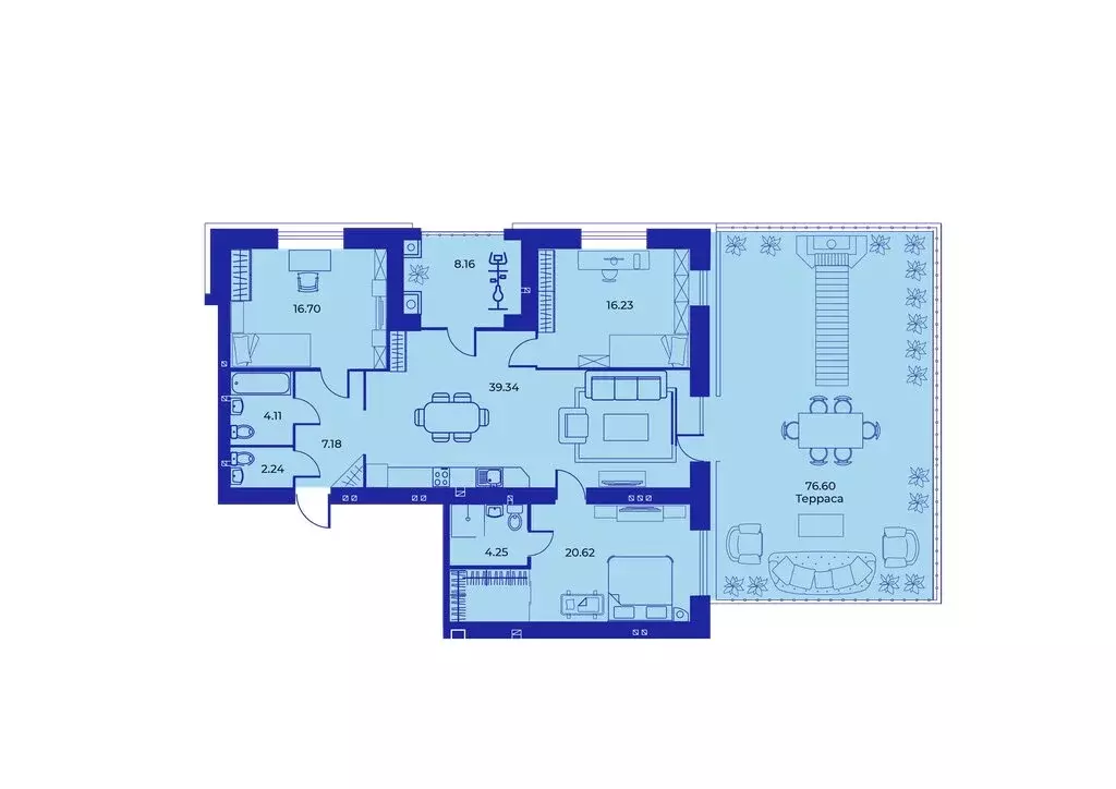 3-комнатная квартира: Брянск, улица Ильи Иванова, 7 (141.3 м) - Фото 1