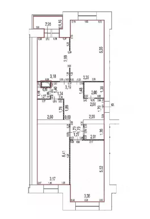 3-к кв. Московская область, Дубна Тверская ул., 30 (94.1 м) - Фото 0