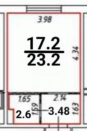 Студия Москва Большая Академическая ул., 85к2 (23.0 м) - Фото 1