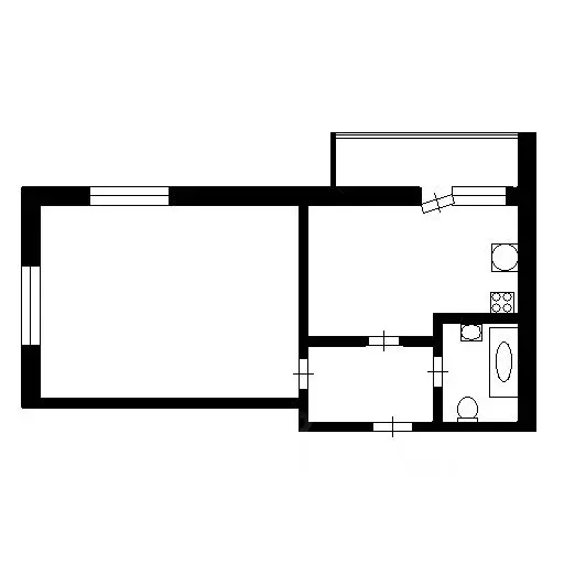 1-к кв. Томская область, Томск ул. Некрасова, 6 (40.3 м) - Фото 1