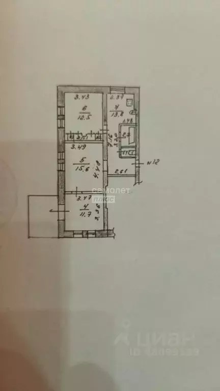 3-к кв. Тульская область, Тула Макара Мазая ул., 14 (59.3 м) - Фото 1