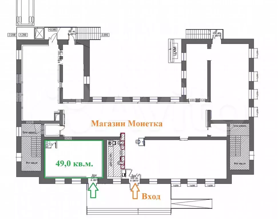 Помещение 49 м, Гремячинск, Грибоедова, 3 - Фото 0