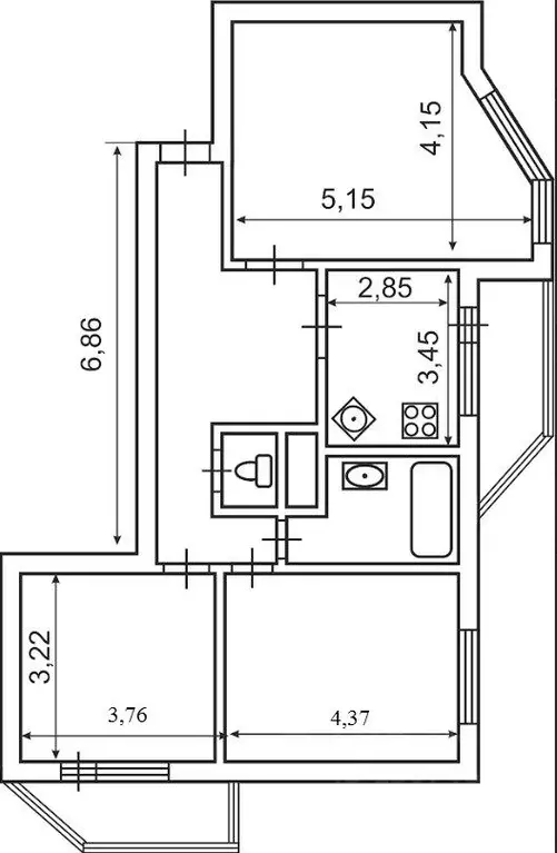 3-к кв. Московская область, Химки ул. Академика Грушина, 2/10 (83.0 м) - Фото 2