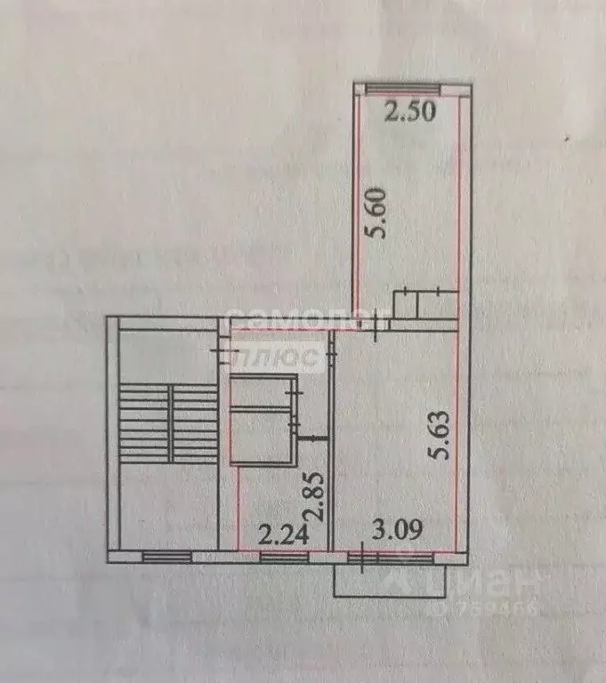 2-к кв. Новосибирская область, Искитим Нагорная ул., 12 (43.7 м) - Фото 2