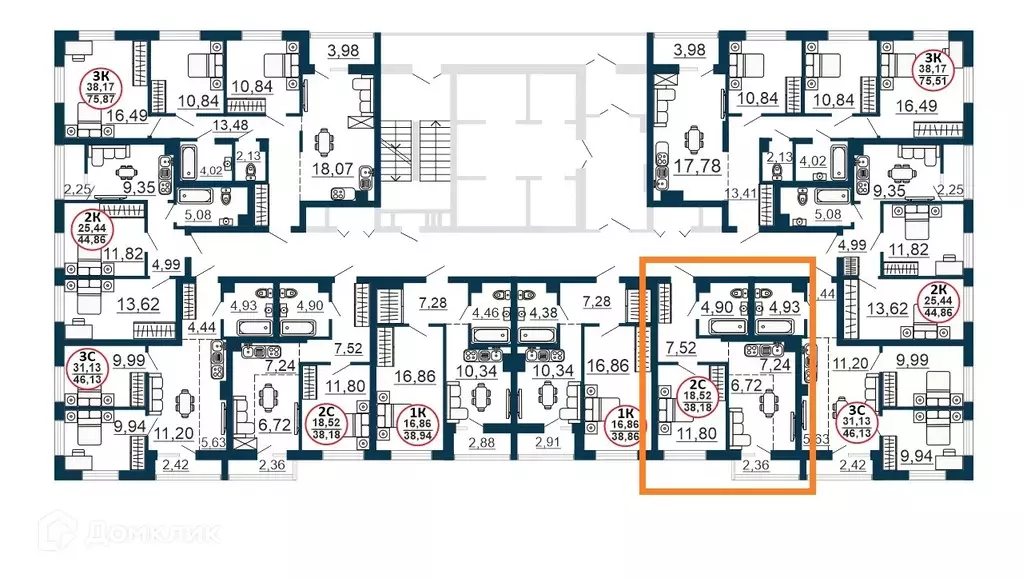 Продаётся квартира-студия, 38.9 м - Фото 1
