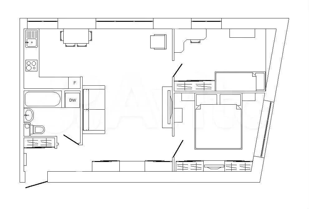 3-к. квартира, 65 м, 2/7 эт. - Фото 0