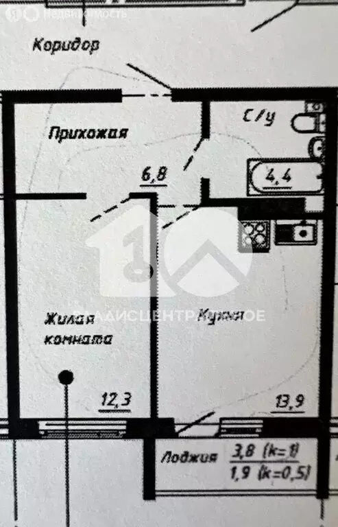 1-комнатная квартира: Новосибирск, Бронная улица, 22/1 (41.2 м) - Фото 0