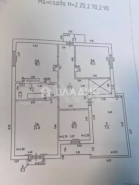 Дом 216 м на участке 9,5 сот. - Фото 1