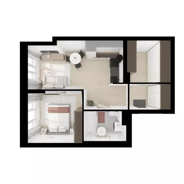 1-к кв. Московская область, Котельники Парковый мкр, Белая Дача Парк ... - Фото 2