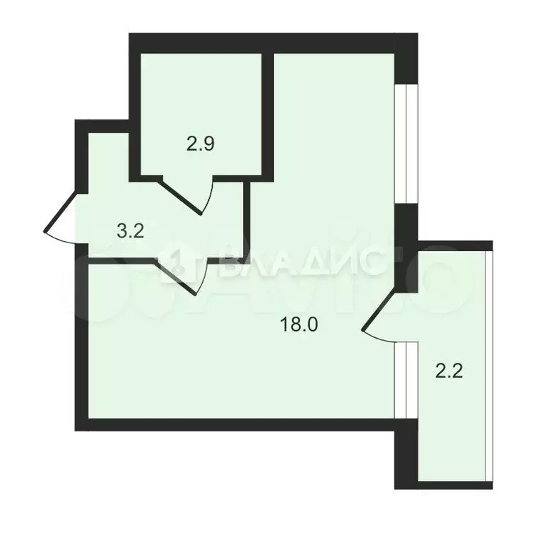 квартира-студия, 24 м, 3/19 эт. - Фото 0