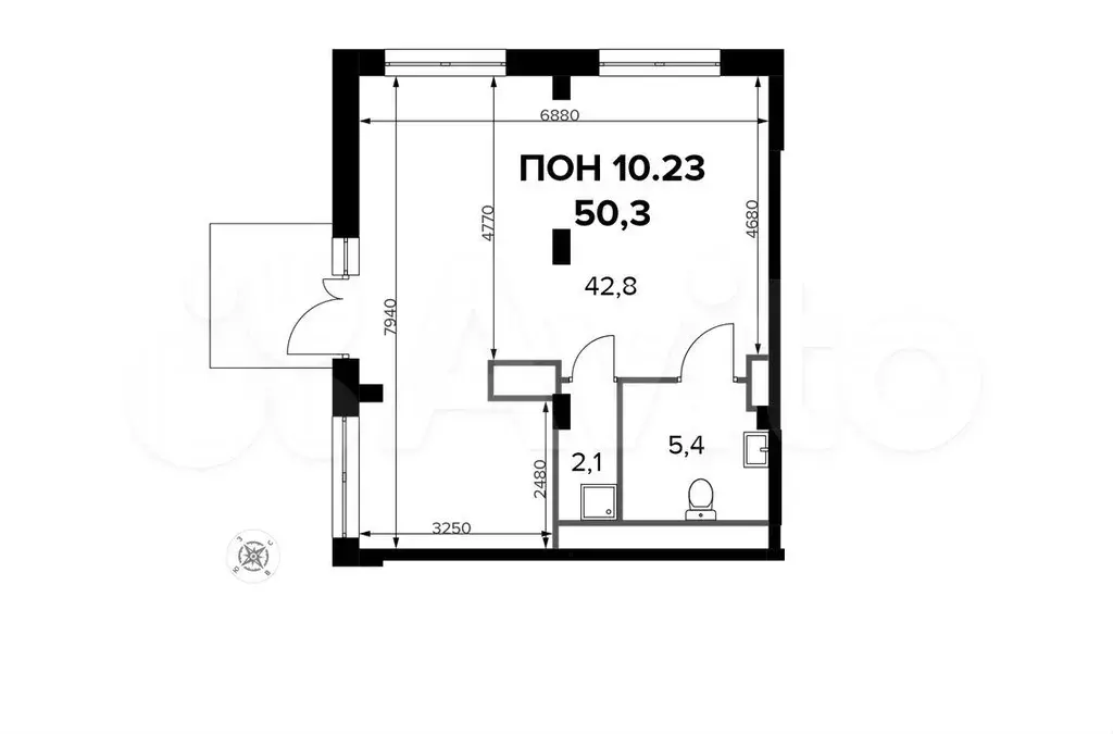 стрит ритейл 50.3 м - на трафике - Фото 0