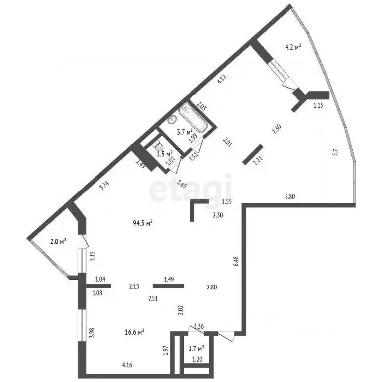 4-к кв. Мордовия, Саранск ул. Богдана Хмельницкого, 75 (118.0 м) - Фото 2