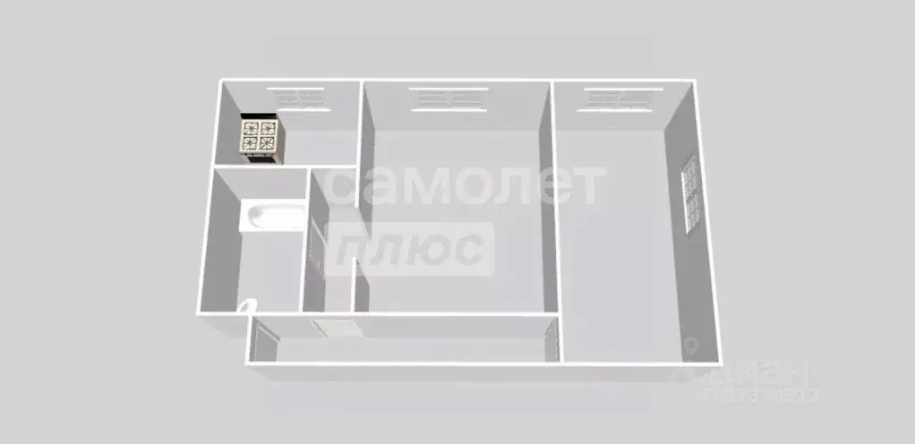 Квартира, 2 комнаты, 43 м - Фото 0