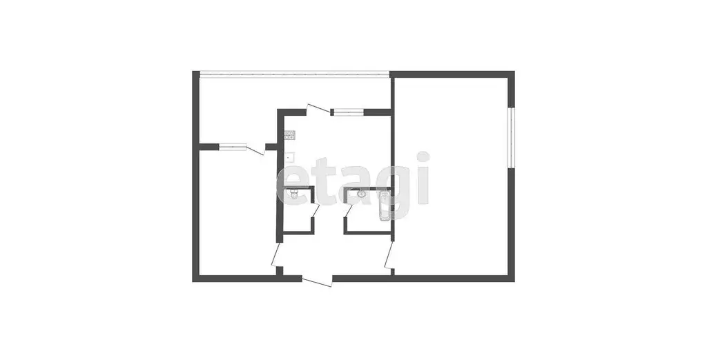 2-комнатная квартира: Севастополь, улица Генерала Хрюкина, 16 (55.6 м) - Фото 0