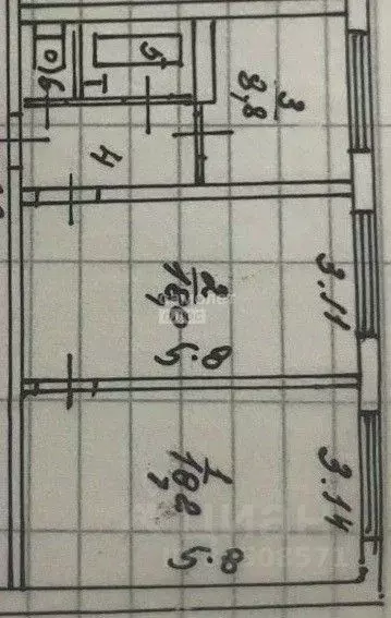 2-к кв. Калужская область, Калуга Воинский пер., 6 (53.3 м) - Фото 2