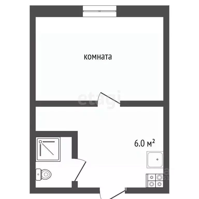 1-к кв. Ставропольский край, Минеральные Воды Железноводская ул. (23.0 ... - Фото 1