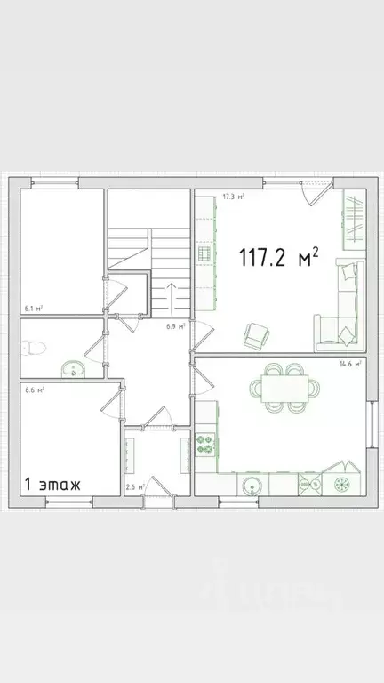 Дом в Новосибирская область, Новосибирский район, Каменский сельсовет, ... - Фото 2