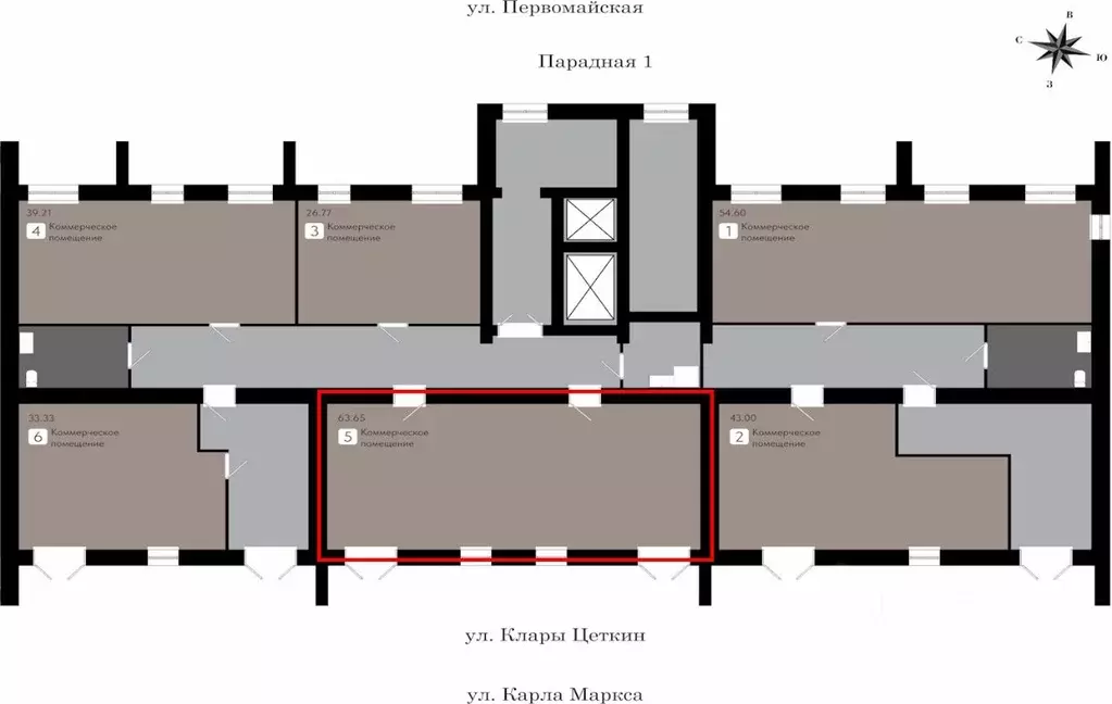 Офис в Коми, Сыктывкар Первомайская ул., 20 (64 м) - Фото 1
