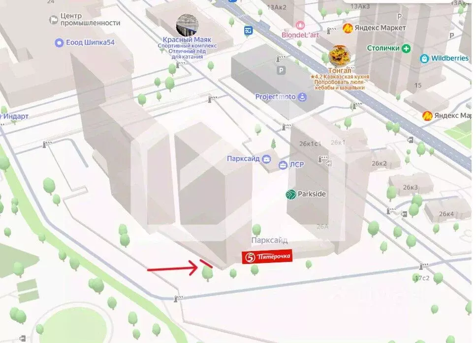 Торговая площадь в Москва ул. Красного Маяка, 26А (218 м) - Фото 2