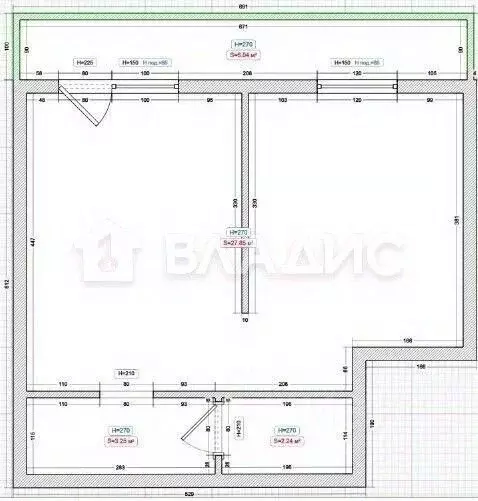 1-к кв. Алтайский край, Бийск Социалистическая ул., 22 (34.5 м) - Фото 2