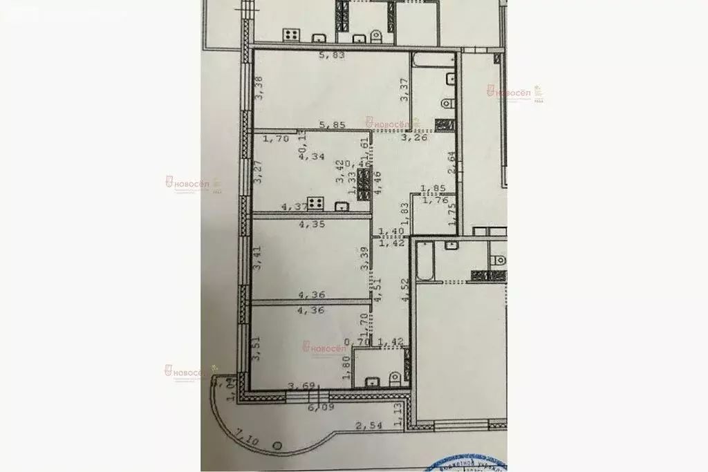 3-комнатная квартира: Екатеринбург, улица Анатолия Мехренцева, 1 (92 ... - Фото 0