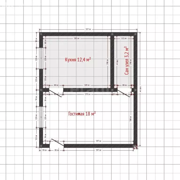 1-комнатная квартира: Махачкала, мирокрайон Ватан, улица Орлова, 70 ... - Фото 1