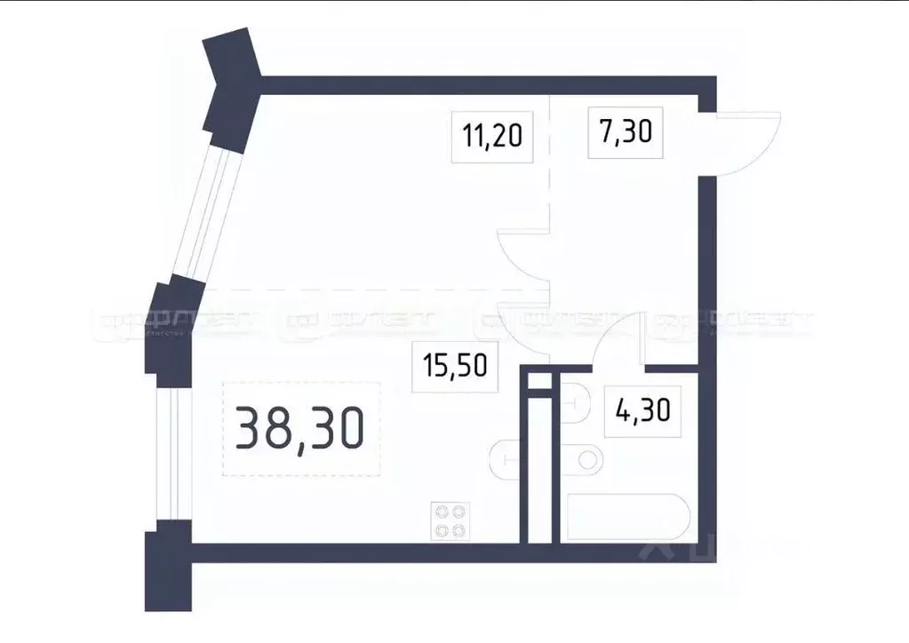 1-к кв. Татарстан, Казань Первомайский жилмассив, Оригана жилой ... - Фото 2