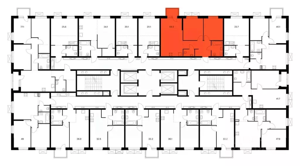 2-к кв. Свердловская область, Екатеринбург ул. Хуторская, 1/6 (59.2 м) - Фото 1