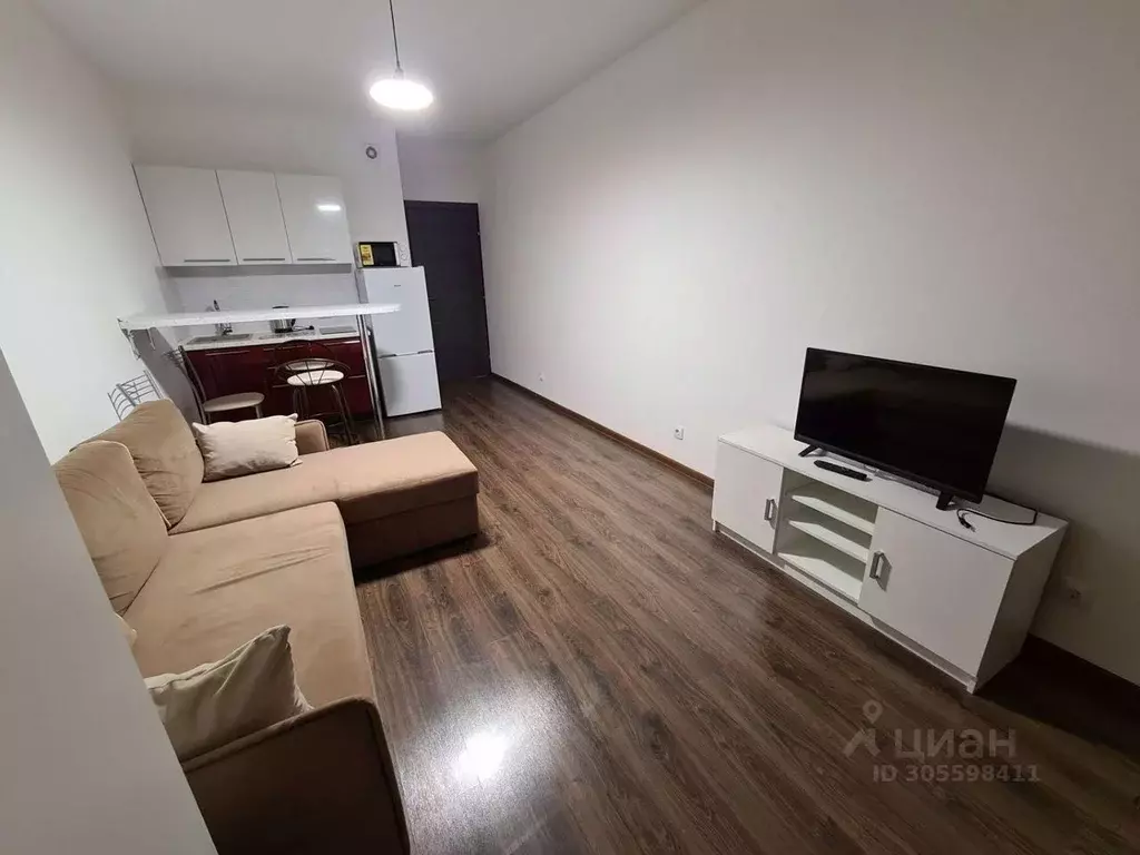 Студия Санкт-Петербург ул. Генерала Кравченко, 8 (24.7 м) - Фото 0