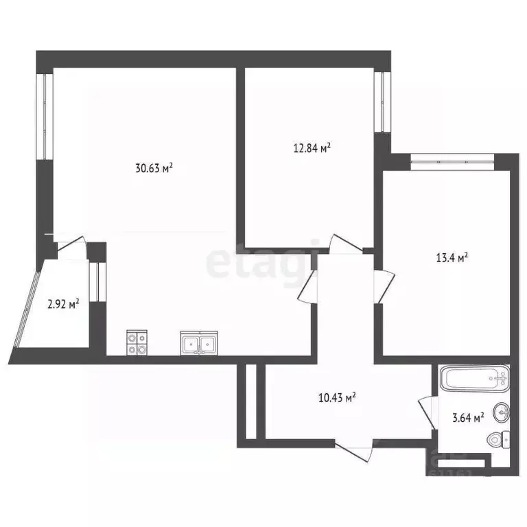 2-к кв. Краснодарский край, Анапа ул. Толстого, 130к3 (73.86 м) - Фото 1