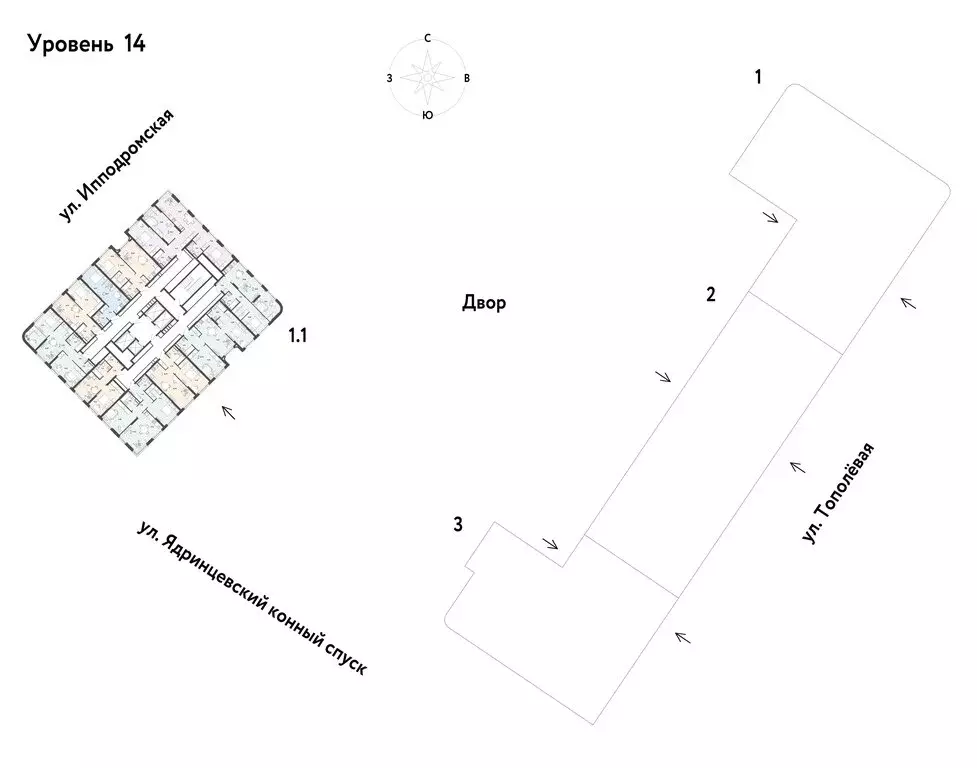 2-комнатная квартира: Новосибирск, Тополёвая улица, с21 (68.1 м) - Фото 0